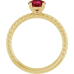 14K Rose Gold Natural Black Onyx Ring